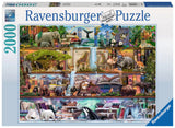 Wild Kingdom Shelves - Aimee Stewart | Ravensburger | 2000 Pieces | Jigsaw Puzzle - Puzzles +