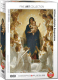 William Adolphe Bouguereau - Virgin with Angels | Fine Art Collection | Eurographics | 1000 Pieces | Jigsaw Puzzle - Puzzles +