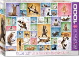 Yoga Cats - Yoga Dogs & Cats Collection | Eurographics | 1000 Pieces | Jigsaw Puzzle - Puzzles +